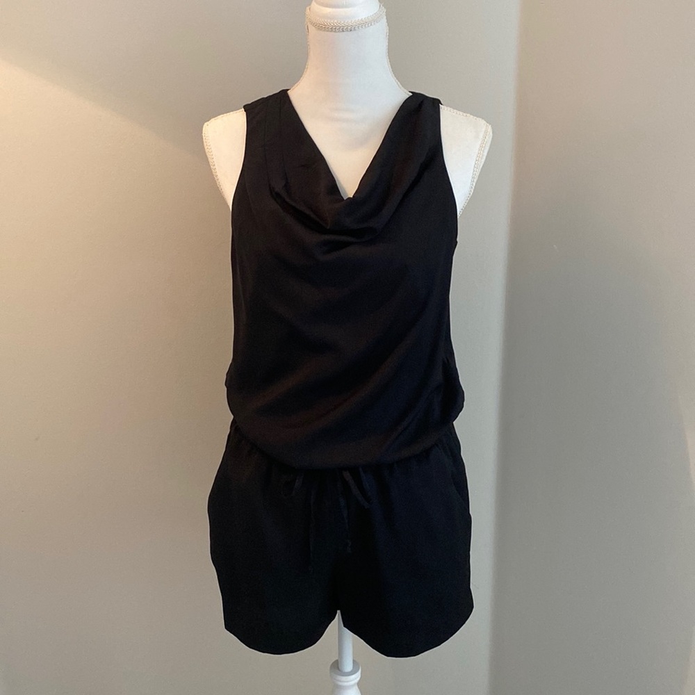 Black shorts romper